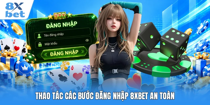 Thao tác các bước đăng nhập 8XBET  an toàn